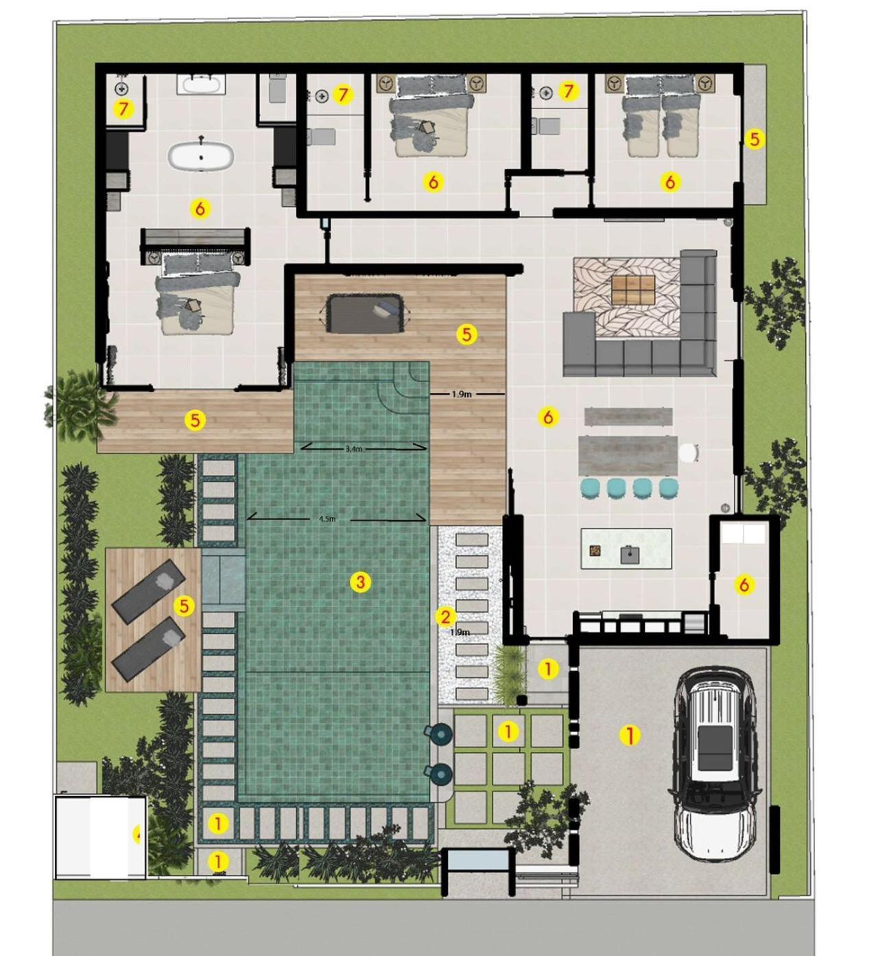 Feriehus 3 Bed Bang Tao Pool At The Lux